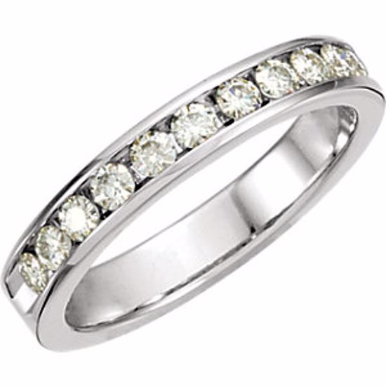 65710:60003:P Charles & Colvard Moissanite® 11-Stone Anniversary Ring