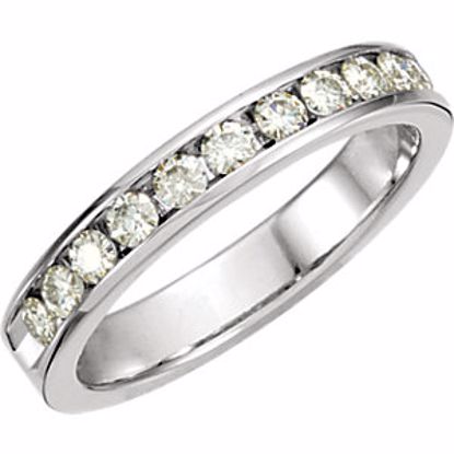 65710:60005:P Charles & Colvard Moissanite® 11-Stone Anniversary Ring