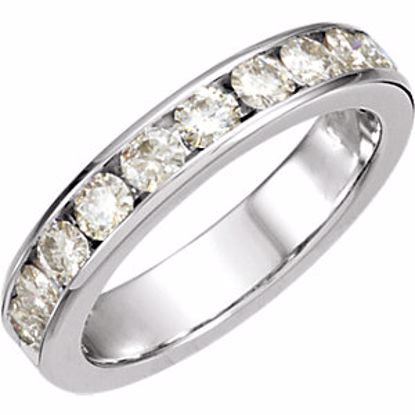 65711:60006:P Charles & Colvard Moissanite® 11-Stone Anniversary Ring
