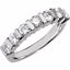 65726:60001:P Charles & Colvard Moissanite® 7-Stone Anniversary Band