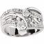 65759:60001:P Charles & Colvard Moissanite® & Diamond Right-Hand Ring