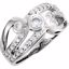 65745:60001:P Charles & Colvard Moissanite® & Diamond Right-Hand Ring