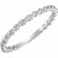 255:1906:P 18kt White 2mm Twisted Rope Band