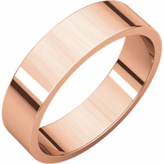 F5:32851:P 14kt Rose 5mm Flat Band