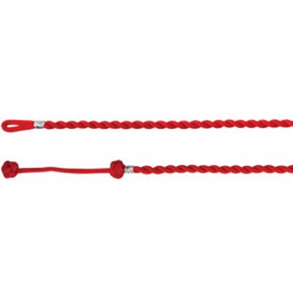 CH818:60001:P Red Satin Twist Necklace 3mm 