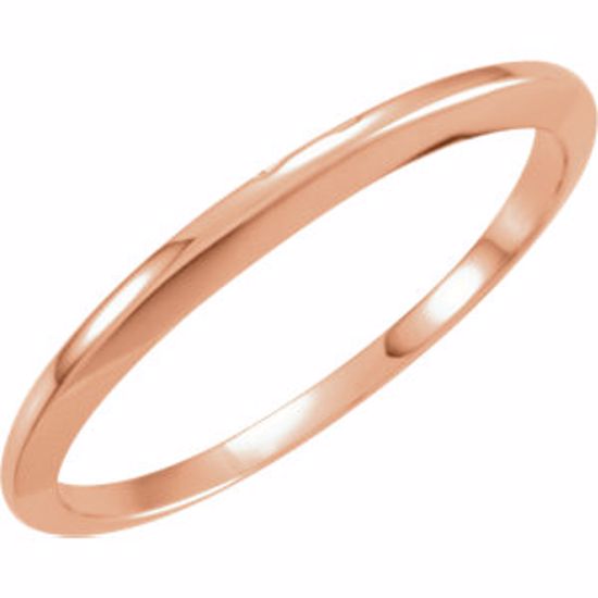 10241:78890:P 14kt Rose #1 Band Un-Notched