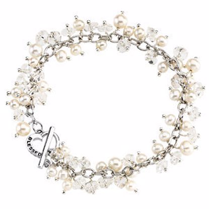 R41971KIT:60001:P Inspirational Blessings Bracelet with "Blessed" Toggle