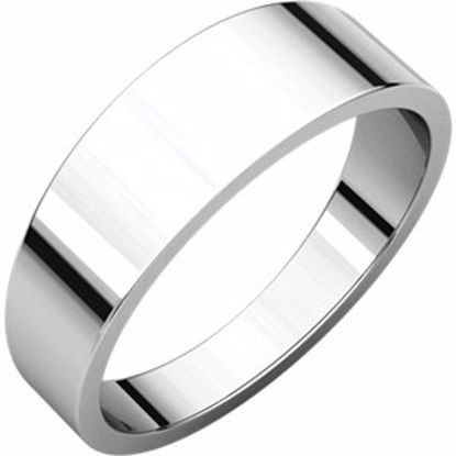 FT5:148260:P Platinum 6mm Flat Tapered Band