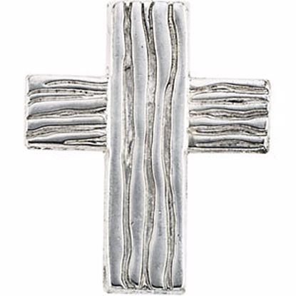 R16737KIT:166064:P Sterling Silver 23x19mm The Rugged Cross® Lapel Pin
