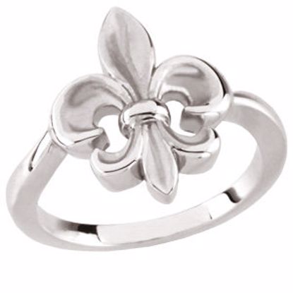 50770:100003:P Fleur-de-lis Ring