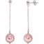 66289:60003:P 14kt White Freshwater Cultured Pink Pearl Earrings