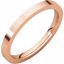 FIR10:225329:P 14kt Rose 2mm Flat Comfort Fit Band