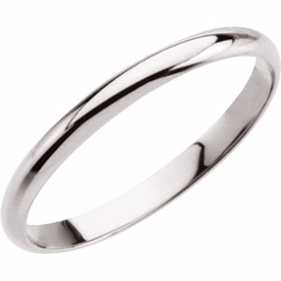 19340KIT:246859:P 14kt White Youth Band Size 0.75