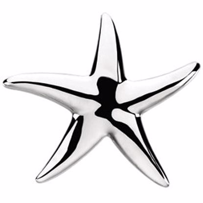 84269:100005:P Sterling Silver Starfish Pendant