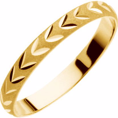 19350KIT:246869:P 14kt Yellow Youth Diamond Cut Band Size 2