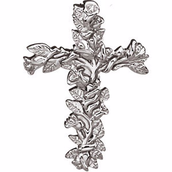 R42149:100002:P Floral Cross Pendant
