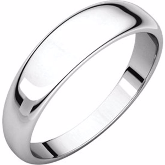 HRT5:146286:P Platinum 5mm Half Round Tapered Band