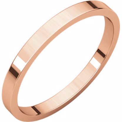 F9.5:184513:P 14kt Rose 2mm Flat Band