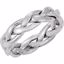 50130:216810:P 14kt White 4.75mm Hand Woven Band Size 5 