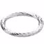 BRC384:60001:P Sterling Silver Hinged Bangle 7" Bracelet
