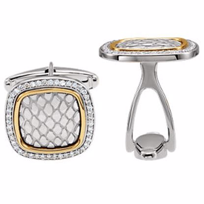 66536:843261:P Diamond Cuff Links