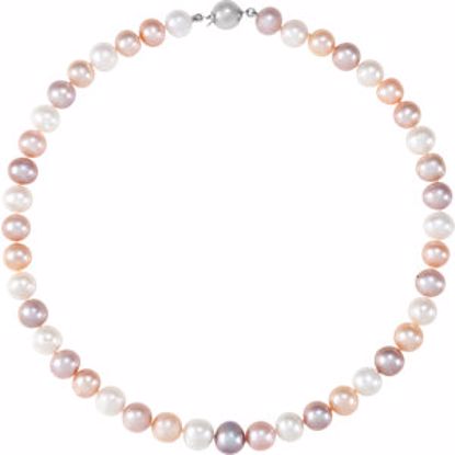 66658:105:P Sterling Silver Freshwater Cultured Pearl 18" Necklace