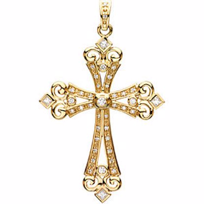 R42158D:101:P Fancy Cross Pendant