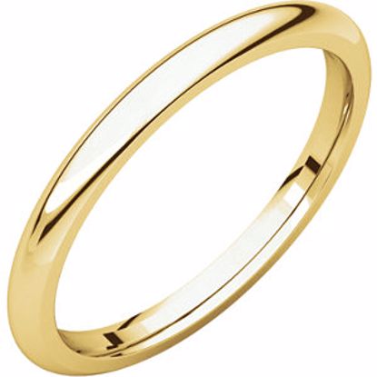 IR2:101:P 10kt Yellow 2mm Comfort Fit Band