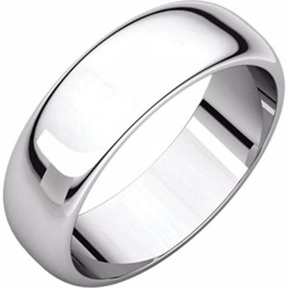 HR8:603:P Palladium 6mm Half Round Band