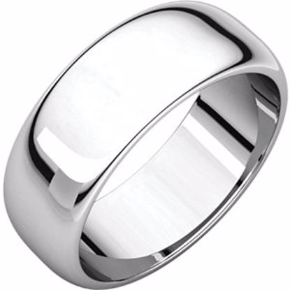 HR6:632:P Palladium 7mm Half Round Wedding Band