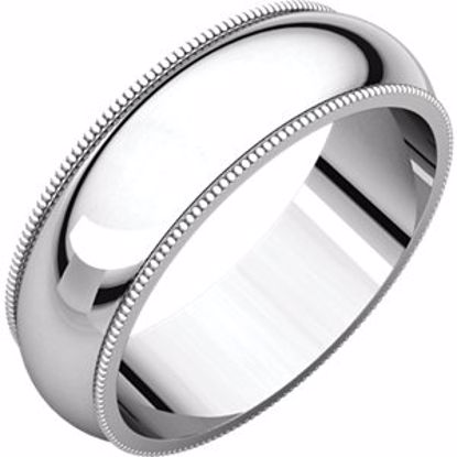 MG6:619:P Palladium 6mm Mlgrain Band