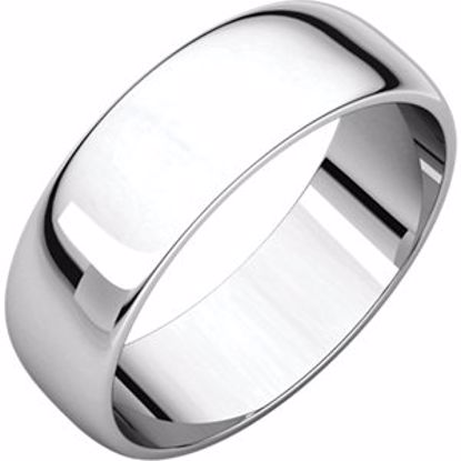 HRL5:615:P Palladium 6mm Half Round Light Band