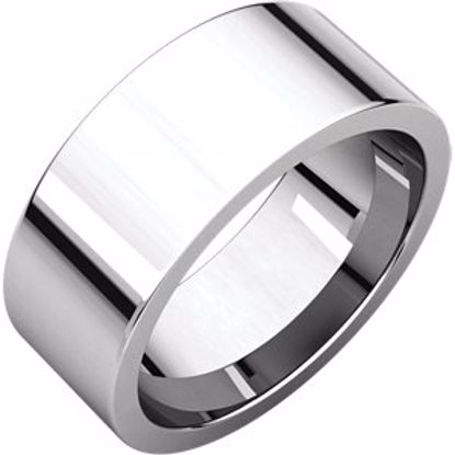 FIR10.5:675:P Palladium 8mm Flat Comfort Fit Wedding Band