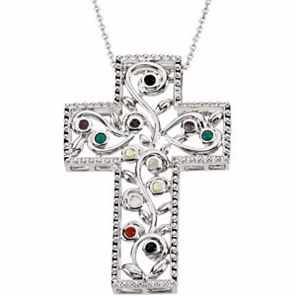 R43000:600010:P 12 Step Program Cross Necklace