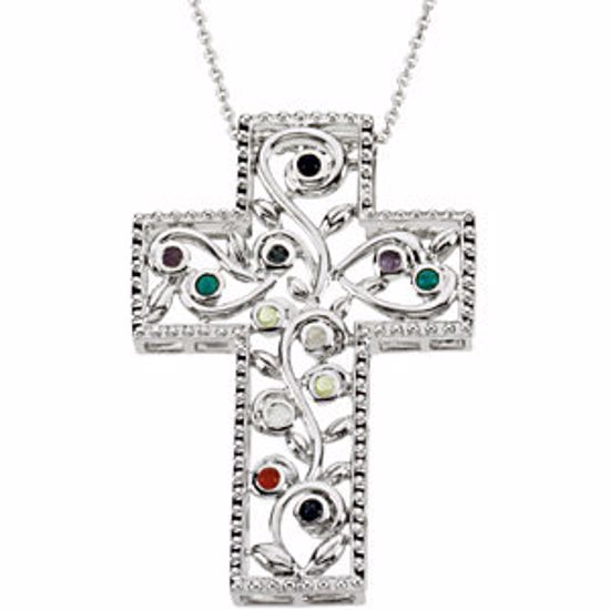 R43000:600010:P 12 Step Program Cross Necklace