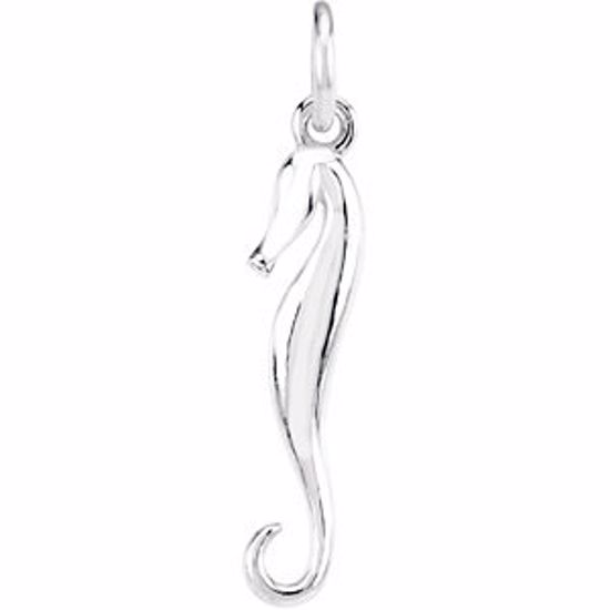 84440:103:P Sterling Silver Sea Horse Dangle-Right

