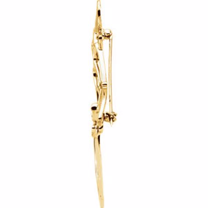 84366:102:P 14kt Yellow Dragonfly Fashion Brooch