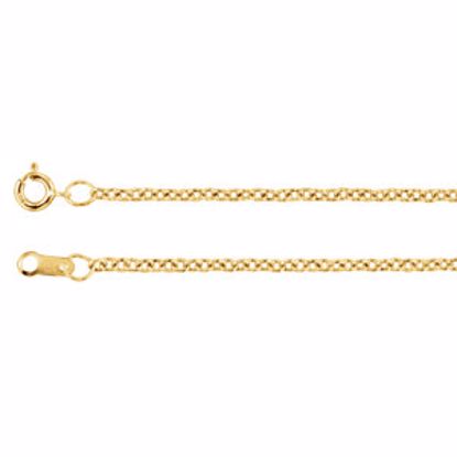 CH176:133540:P Yellow Gold Filled 1.5mm Solid Cable 18" Chain