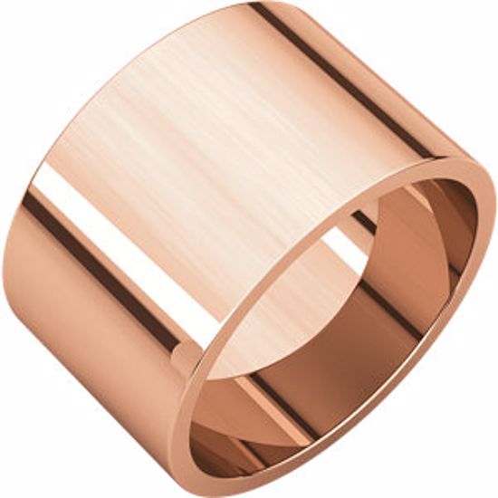 F6.5:1847610:P 14kt Rose 12mm Flat Band