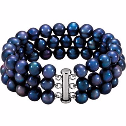 67263:6001:P Freshwater Cultured Pearl 3-Strand Bracelet