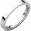 FIR12:203:P Platinum 2.5mm Flat Comfort Fit Band