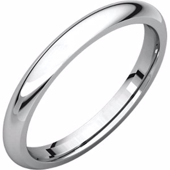 IR9.5:200:P 14kt White 2.5mm Comfort Fit Band