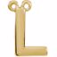 84575:316221:P 14kt Yellow Letter "L" Block Initial Necklace Center