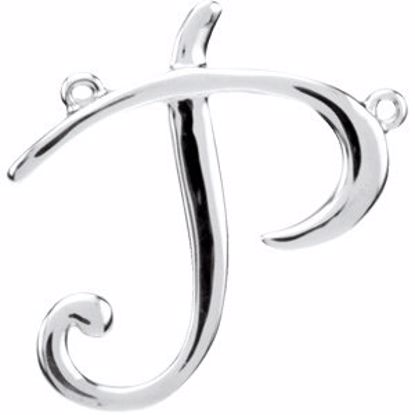 84576:234:P Sterling Silver "P" Script Initial