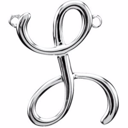 84576:238:P Sterling Silver "L" Script Initial