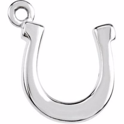84579:103:P Sterling Silver Petite Horseshoe Dangle