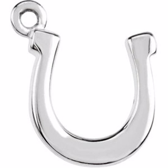 84579:103:P Sterling Silver Petite Horseshoe Dangle