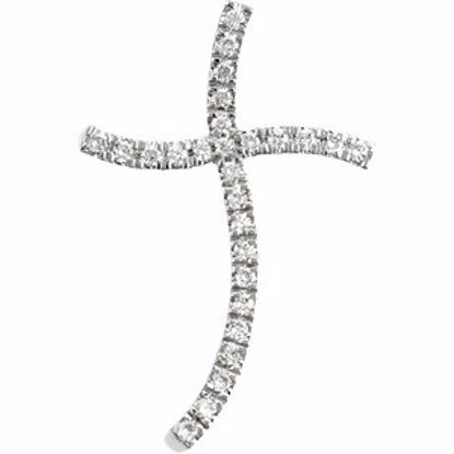 R42201:101:P Wavy Cross Pendant