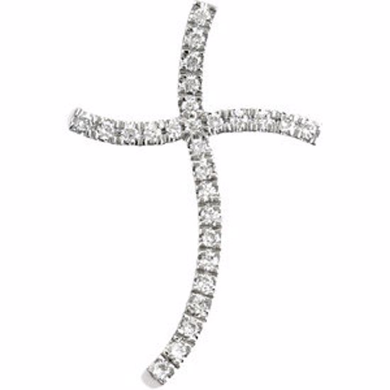 R42201:101:P Wavy Cross Pendant
