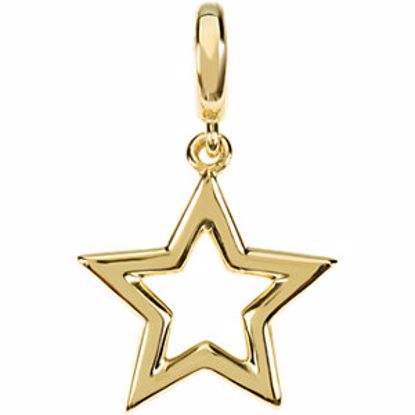 84621:100:P 14kt Yellow Petite Star Charm